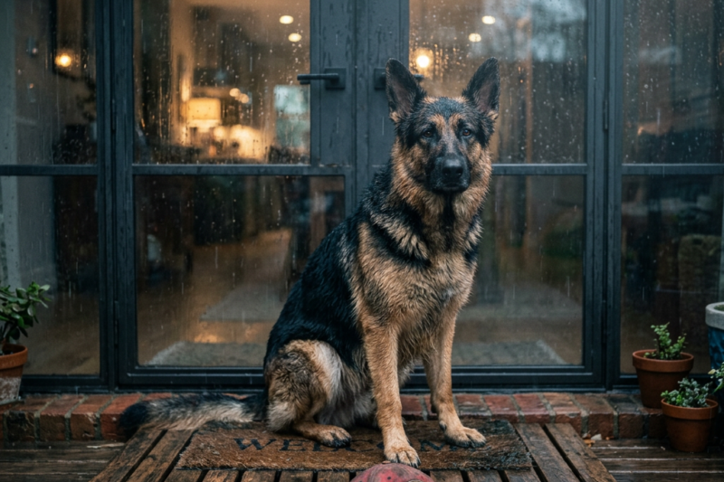The police gave up looking for their 8-year-old son. But on the 7th day, a stray dog knocked on their glass door…