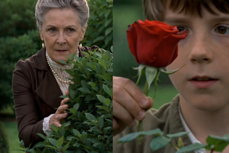 She followed the boy who was stealing her roses… the reason he took them broke her completely.